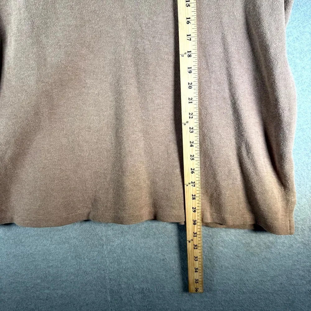 Vintage Polo Ralph Lauren Sweatshirt Men's 2XL Light Brown 1/4 Zip Long‎ Sleeve
